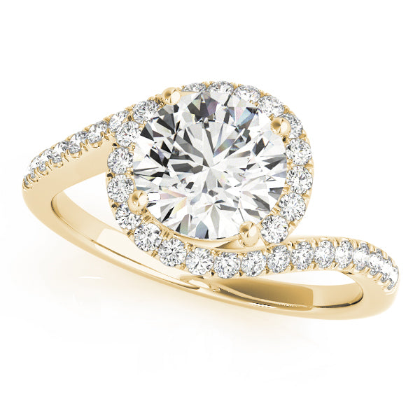 Twist Pavé Diamond Engagement Ring (1/8 ct. tw.)