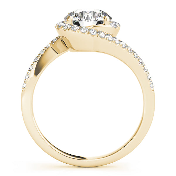 Twist Pavé Diamond Engagement Ring (1/8 ct. tw.)
