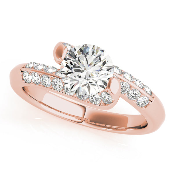 Twist Channel-Set Diamond Engagement Ring (3/8 ct. tw.)