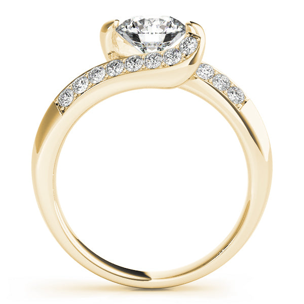 Twist Channel-Set Diamond Engagement Ring (3/8 ct. tw.)