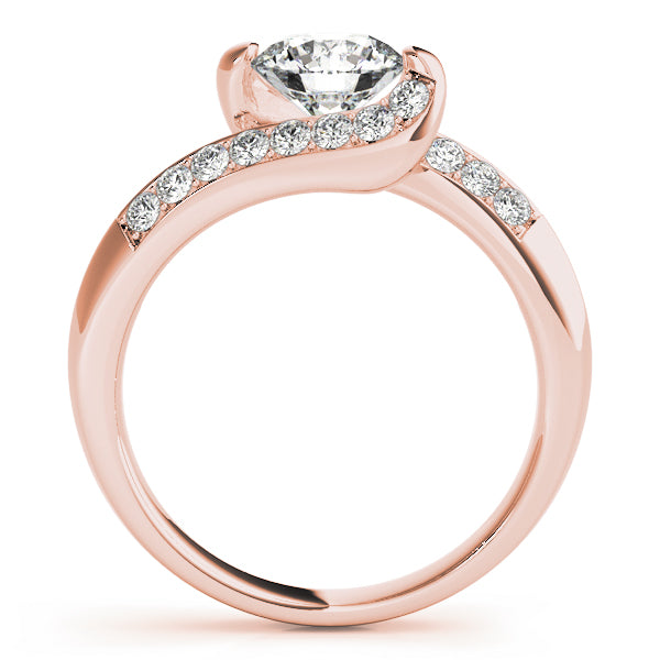 Twist Channel-Set Diamond Engagement Ring (3/8 ct. tw.)