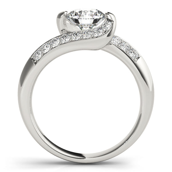 Twist Channel-Set Diamond Engagement Ring (3/8 ct. tw.)