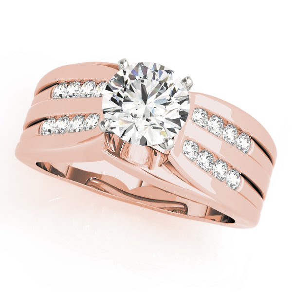 Channel-Set Diamond Split Band Engagement Ring (3/8 ct. tw.)
