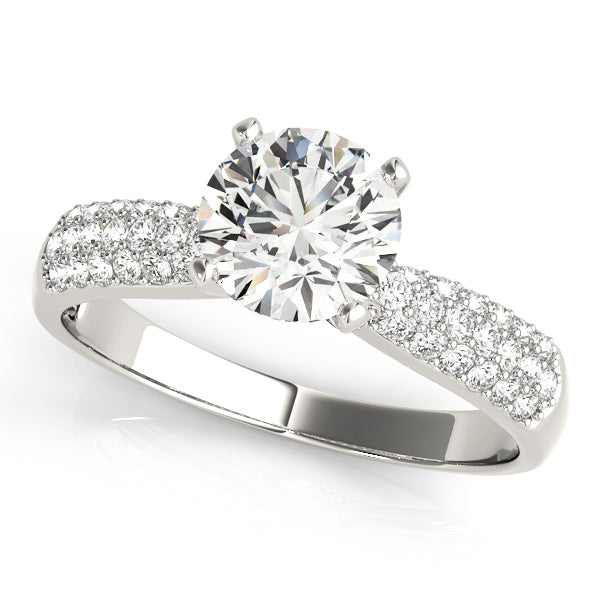 Riviera Pavé Diamond Engagement Ring (1/4 ct. tw.)
