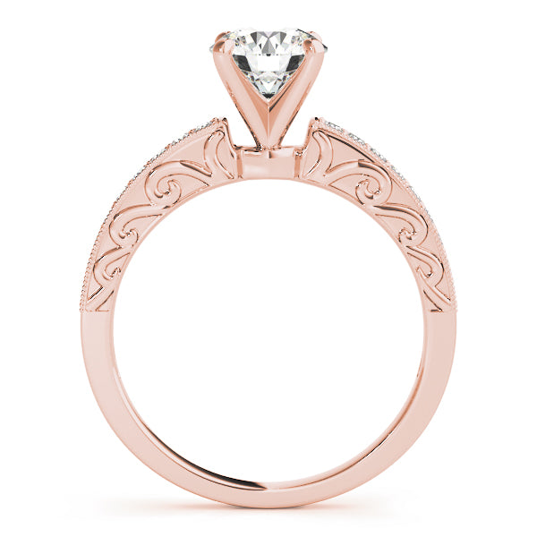 Milgrain Vintage Diamond Engagement Ring (1/8 ct. tw.)