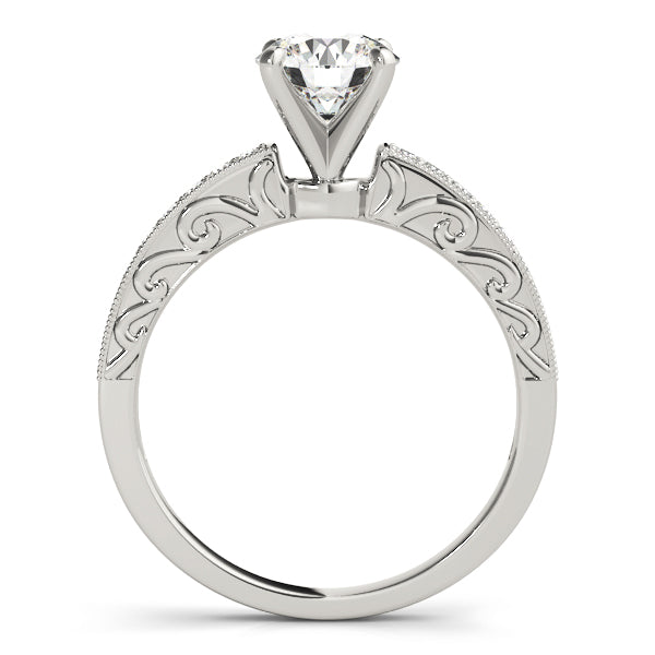 Milgrain Vintage Diamond Engagement Ring (1/8 ct. tw.)