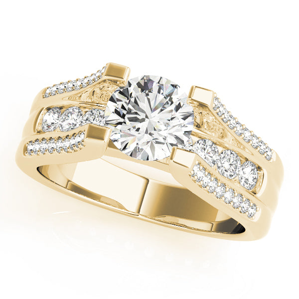 Split-Shank Channel-Set Diamond Engagement Ring (1/2 ct. tw.)