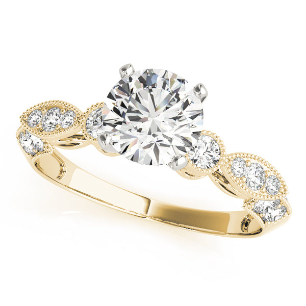 Vintage Milgrain Diamond Engagement Ring (1/8 ct. tw.)