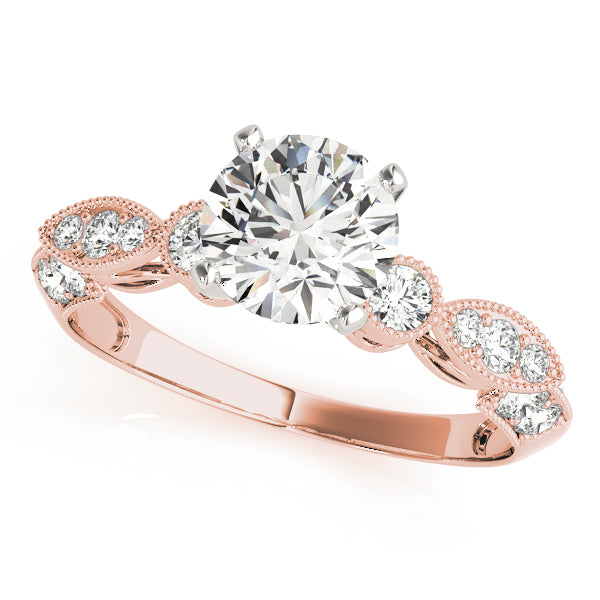 Vintage Milgrain Diamond Engagement Ring (1/8 ct. tw.)