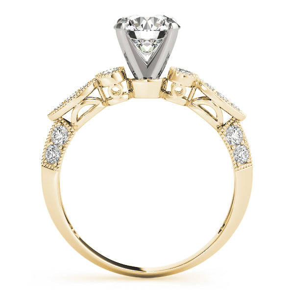 Vintage Milgrain Diamond Engagement Ring (1/8 ct. tw.)