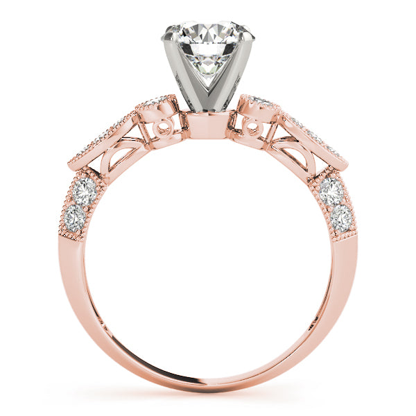 Vintage Milgrain Diamond Engagement Ring (1/8 ct. tw.)