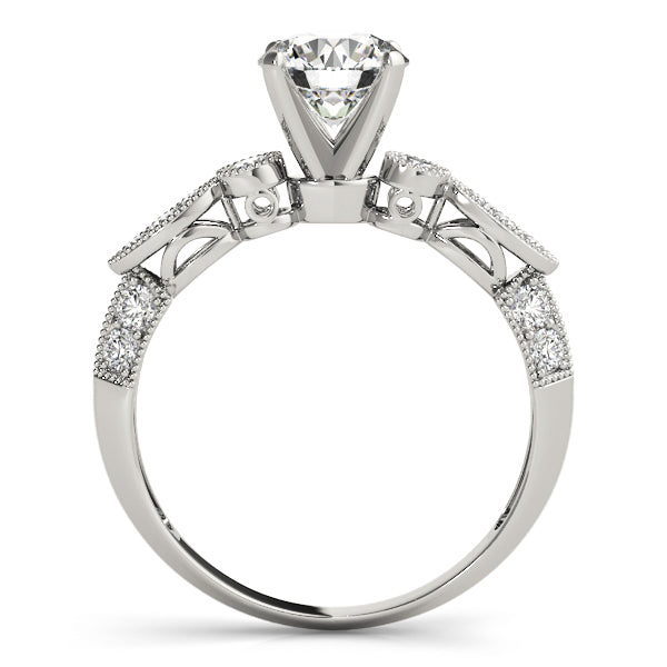 Vintage Milgrain Diamond Engagement Ring (1/8 ct. tw.)