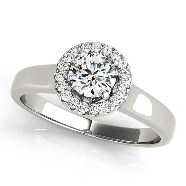 Classic Halo Diamond Engagement Ring (1/10 ct. tw.)
