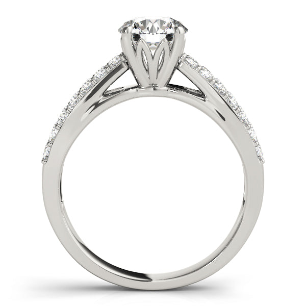 Petite Split Shank Pavé Diamond Engagement Ring (3/8 ct. tw.)