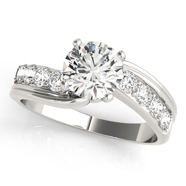 Channel-Set Bypass Diamond Engagement Ring (1/3 ct. tw.)