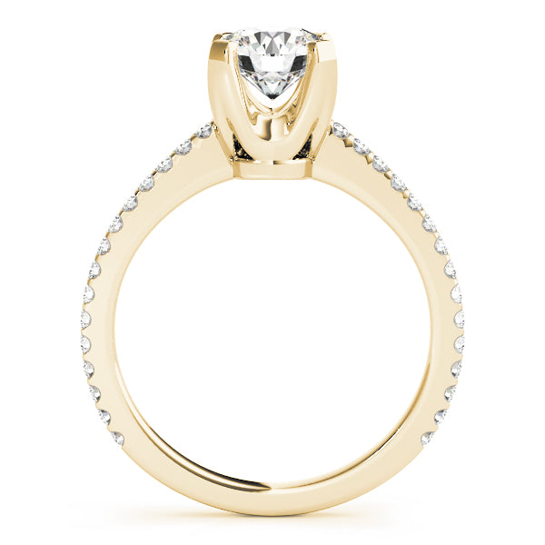 Petite Pavé Diamond Engagement Ring (1/2 ct. tw.)