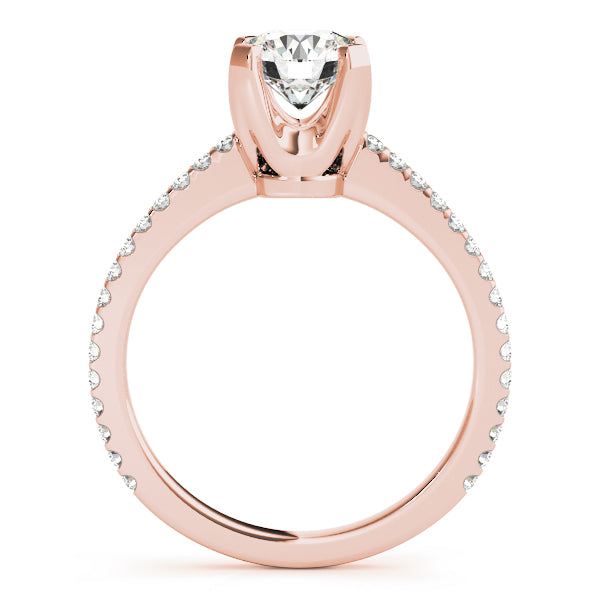 Petite Pavé Diamond Engagement Ring (1/2 ct. tw.)