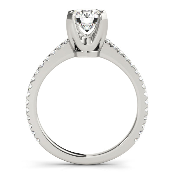 Petite Pavé Diamond Engagement Ring (1/2 ct. tw.)