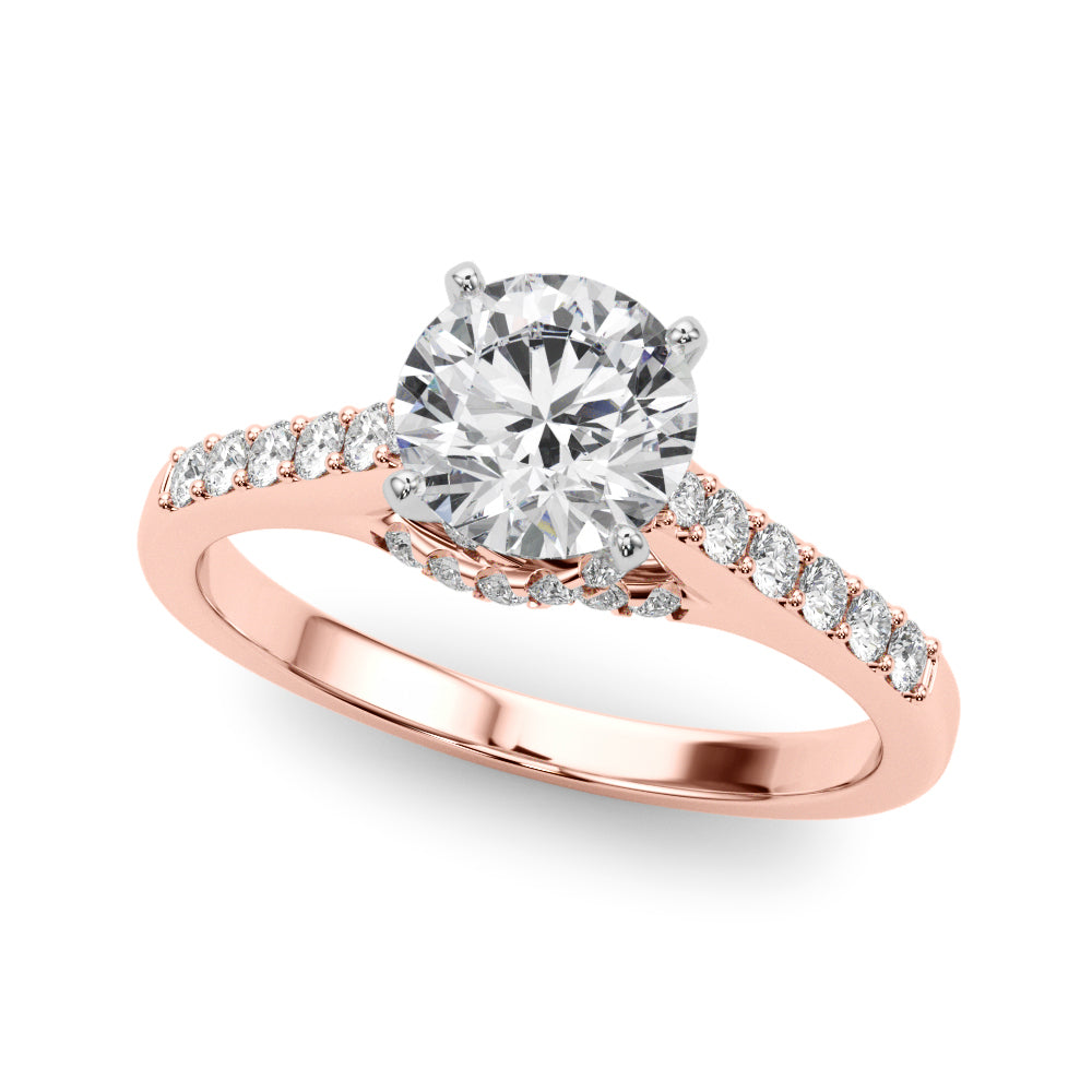 Pavé Diamond Engagement Ring (1/4 ct. tw.)
