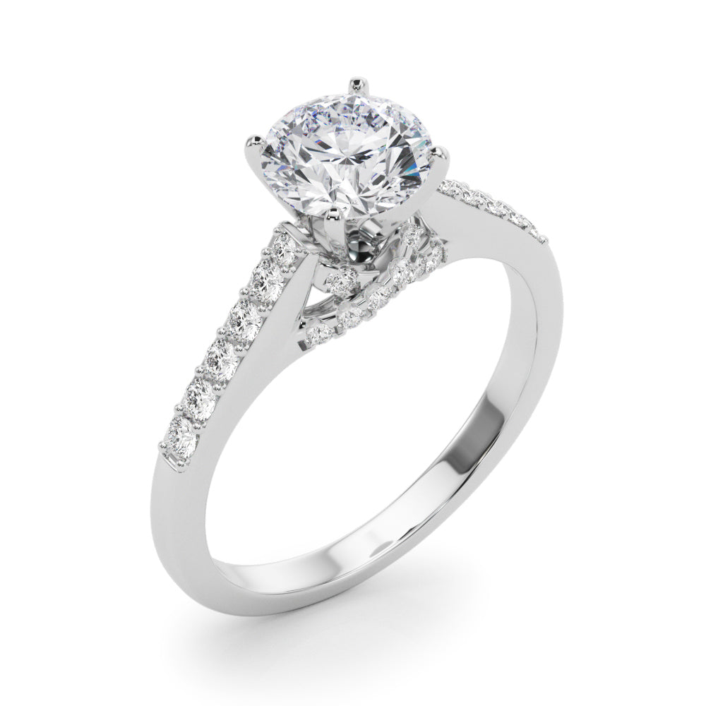 Pavé Diamond Engagement Ring (1/4 ct. tw.)