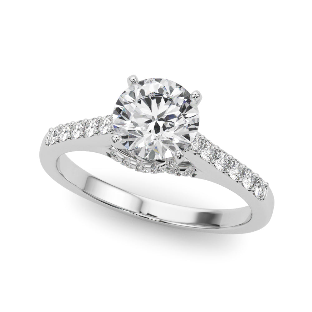 Pavé Diamond Engagement Ring (1/4 ct. tw.)
