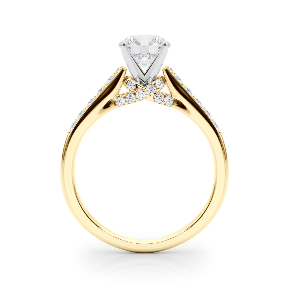 Pavé Diamond Engagement Ring (1/4 ct. tw.)