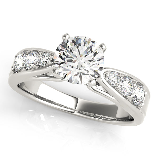 Split Shank Channel-Set Diamond Engagement Ring (3/8 ct. tw.)