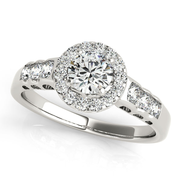 Halo Diamond Engagement Ring (1/2 ct. tw.)