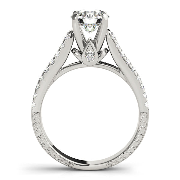 Split Shoulder Pavé Diamond Engagement Ring (1/2 ct. tw.)