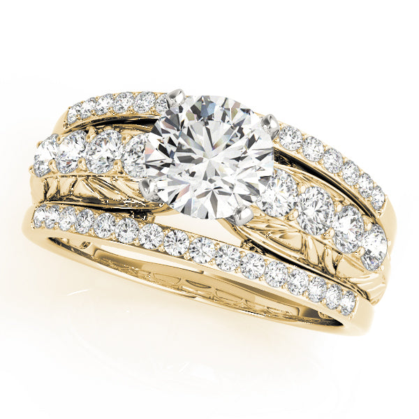 Multi-row Crisscross Diamond Engagement Ring (3/4 ct. tw.)