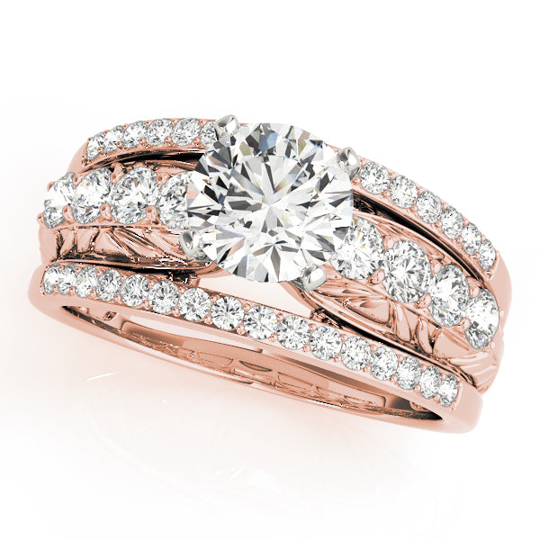 Multi-row Crisscross Diamond Engagement Ring (3/4 ct. tw.)