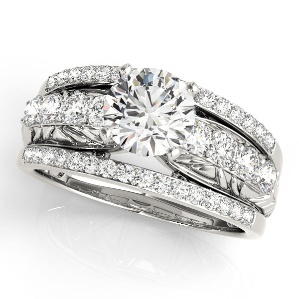 Multi-row Crisscross Diamond Engagement Ring (3/4 ct. tw.)