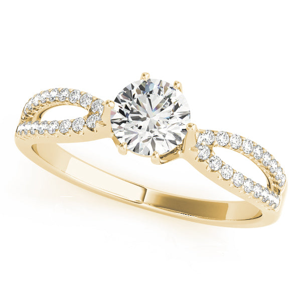 Split-Shank Pavé Diamond Engagement Ring (1/6 ct. tw.)