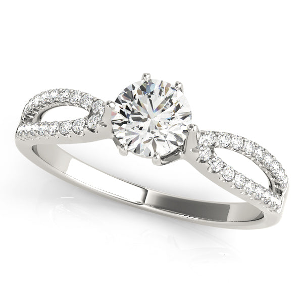 Split-Shank Pavé Diamond Engagement Ring (1/6 ct. tw.)