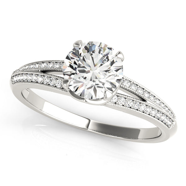 Split Shank Pavé Diamond Engagement Ring (1/5 ct. tw.)