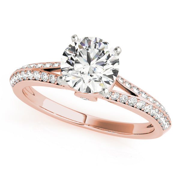 Channel-Set Split Shank Diamond Engagement Ring (1/5 ct. tw.)