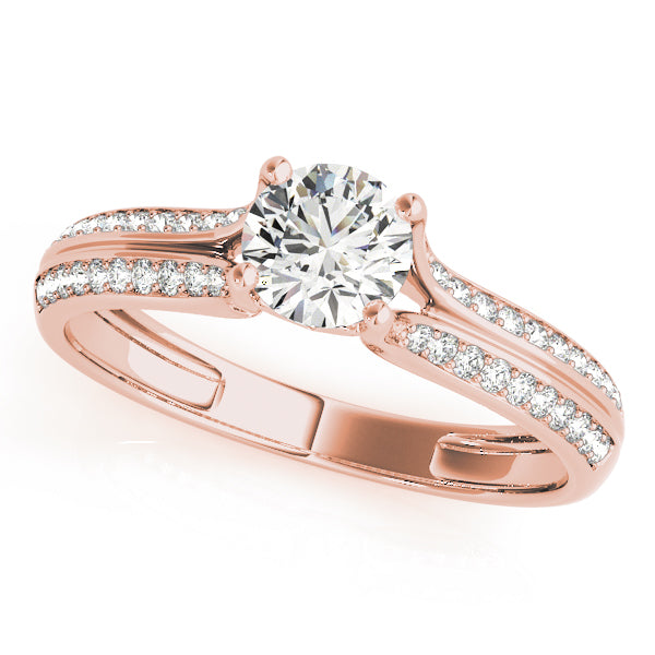 Split Shank Pavé Diamond Engagement Ring (1/6 ct. tw.)