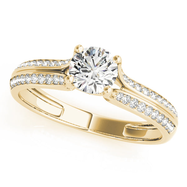 Split Shank Pavé Diamond Engagement Ring (1/6 ct. tw.)