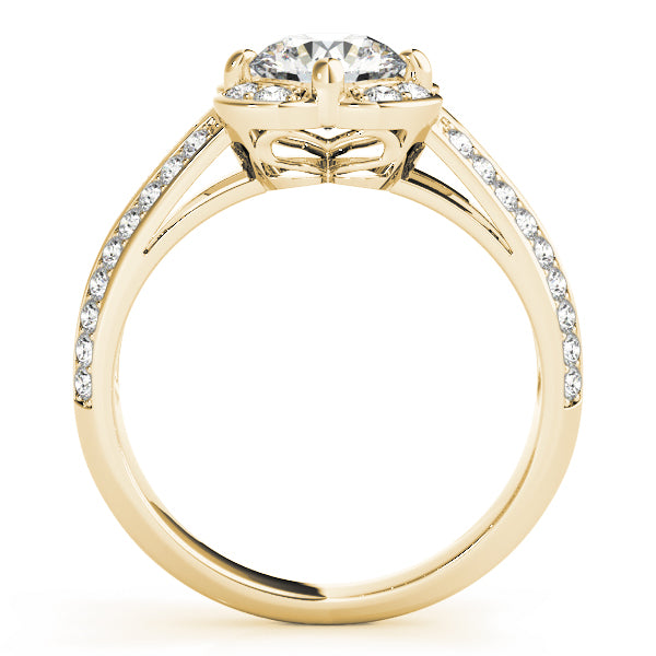 Floral Halo Diamond Engagement Ring (1/2 ct. tw.)