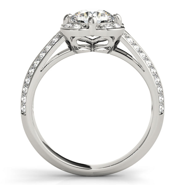 Floral Halo Diamond Engagement Ring (1/2 ct. tw.)