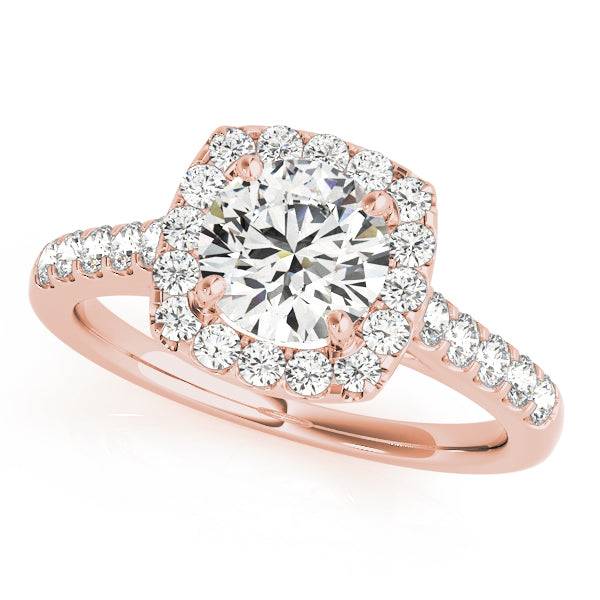 Halo Pavé Diamond Engagement Ring (1/2 ct. tw.)