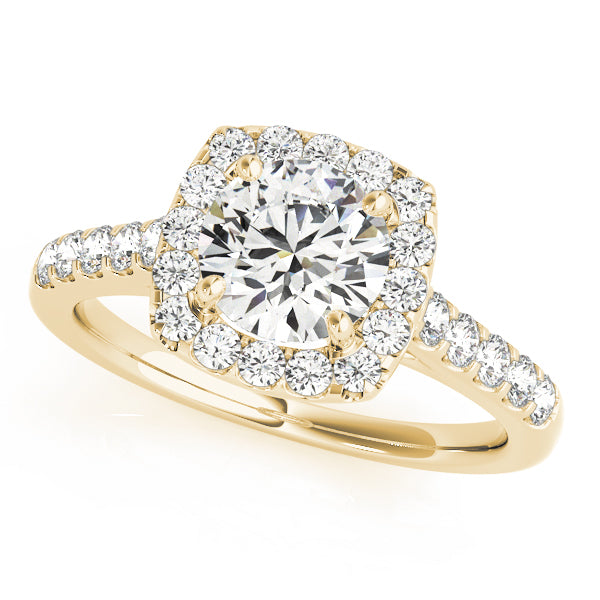 Halo Pavé Diamond Engagement Ring (1/2 ct. tw.)