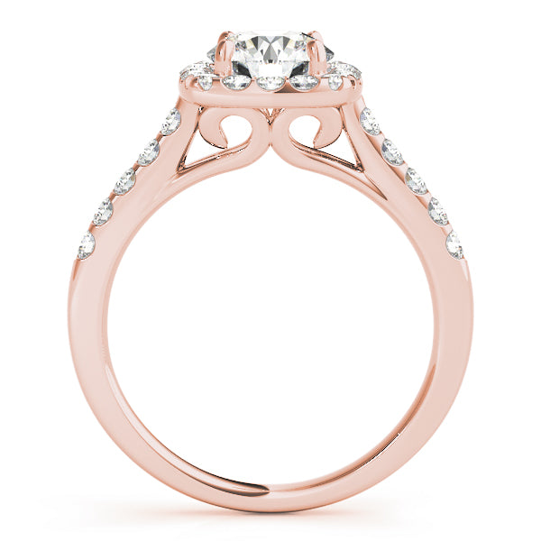 Halo Pavé Diamond Engagement Ring (1/2 ct. tw.)