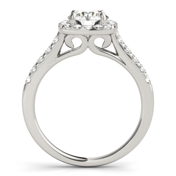 Halo Pavé Diamond Engagement Ring (1/2 ct. tw.)