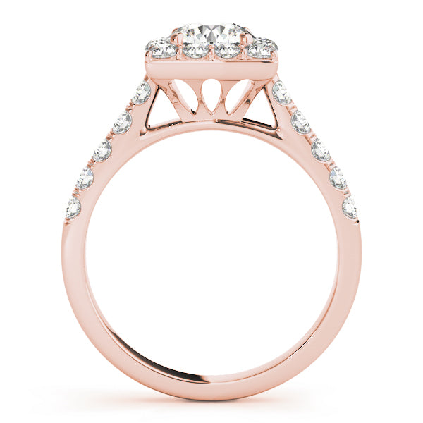Classic Pavé Halo Diamond Engagement Ring (3/4 ct. tw.)