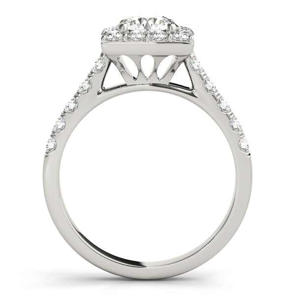 Classic Pavé Halo Diamond Engagement Ring (3/4 ct. tw.)