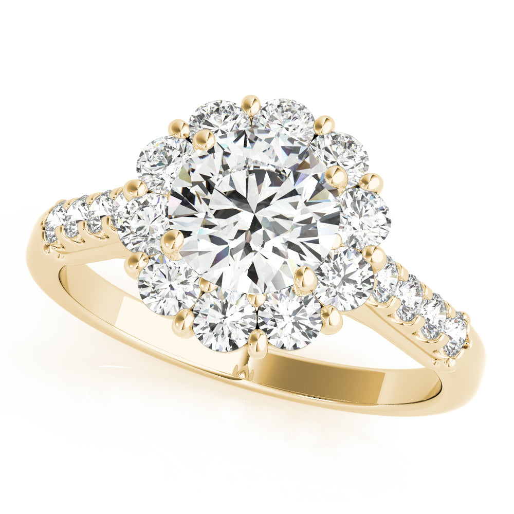 Halo Diamond Engagement Ring (1/2 ct. tw.)