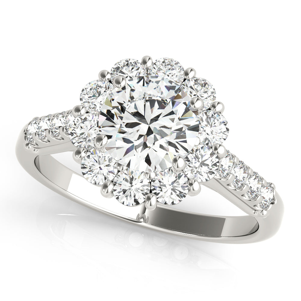 Halo Diamond Engagement Ring (1/2 ct. tw.)