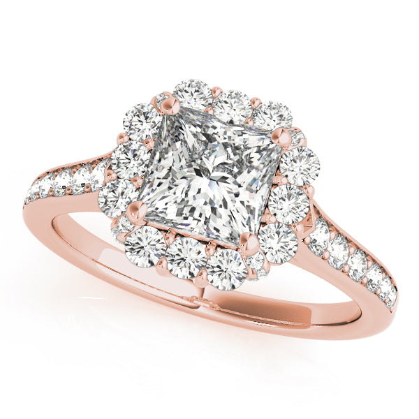 Halo Pavé Diamond Engagement Ring (5/8 ct. tw.)
