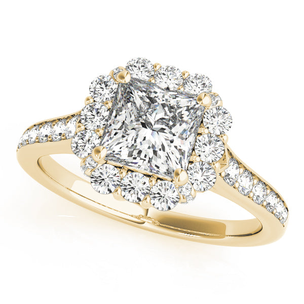 Halo Pavé Diamond Engagement Ring (5/8 ct. tw.)